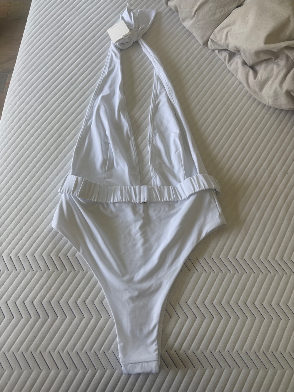 NWT ALT Swim / Celeste Plunge One Piece - White - L - Picture 4 of 4